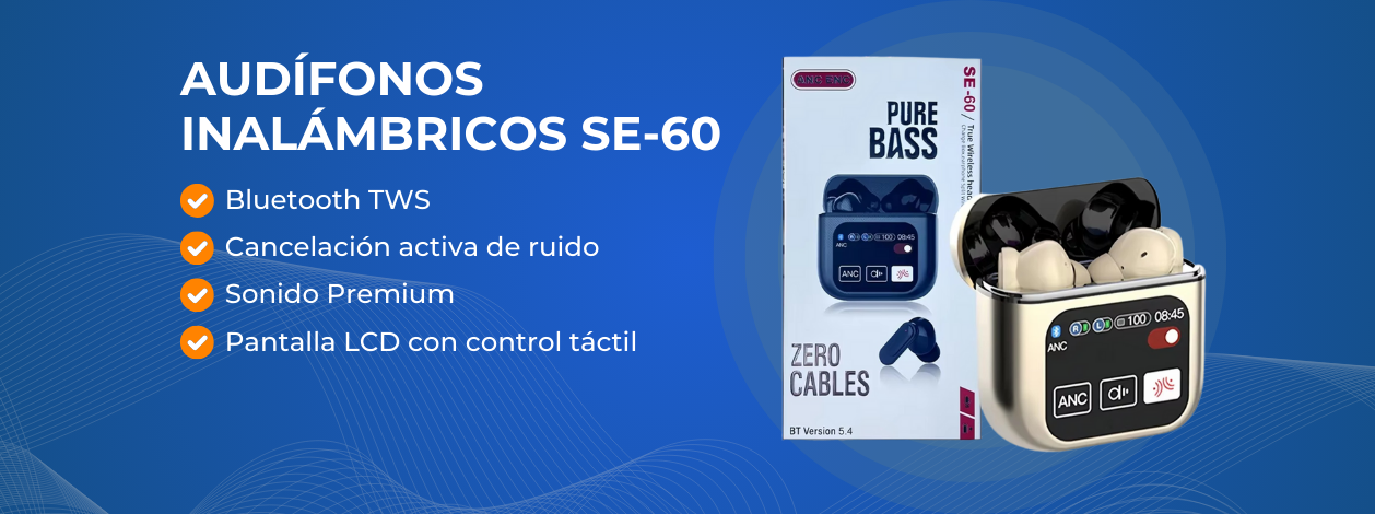 Audífonos inalámbricos SE-60